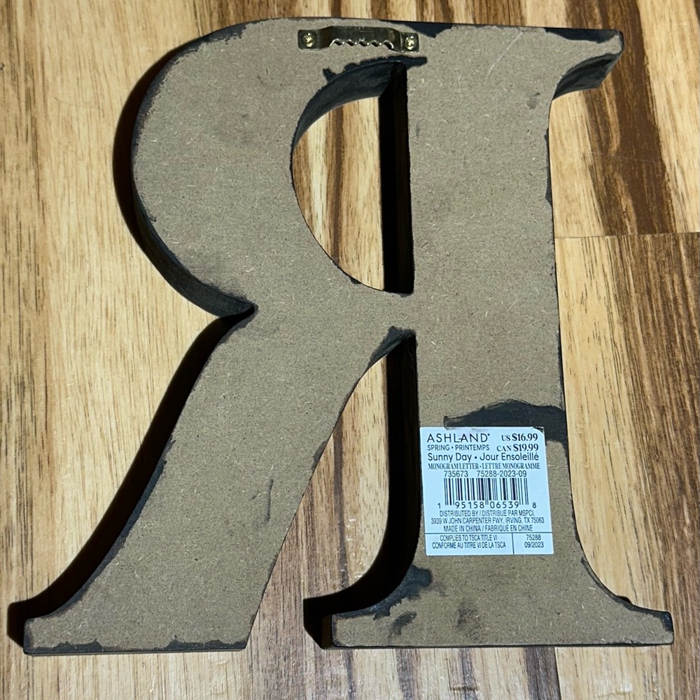 Ashland Rustic pink Letter R - Picture 6 of 8